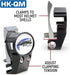 Rugged Install Clip Mount for Helmet Headset Speakers and Mic Boom for Racing Radios, Universal Fit with Tools Included