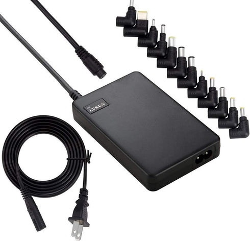 Universal Laptop Charger 90W Slim AC Adapter - Power Supply Cord with Dual USB Ports for Most Notebooks