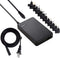 Universal Laptop Charger 90W Slim AC Adapter - Power Supply Cord with Dual USB Ports for Most Notebooks