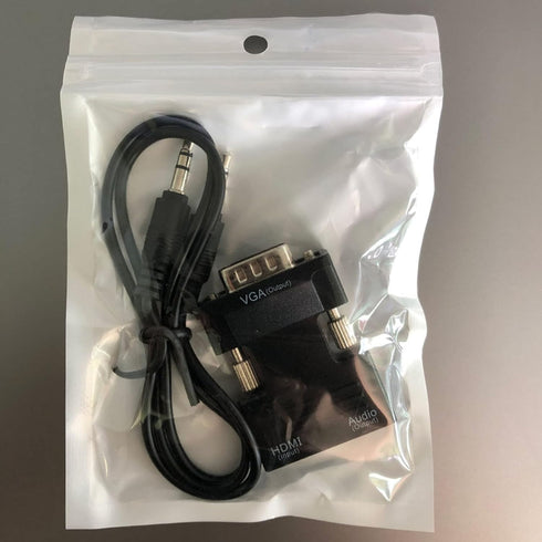 VGA to HDMI-Compatible Adapter Converter 1080P HDMI-Compatible Female to VGA Adapter for PC Laptop Projector
