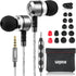 sephia Sp3060VC Earbuds Wired in Ear Headphones with Microphone, Noise Isolating Tips, Enhanced Bass, 3.9 Feet Cord