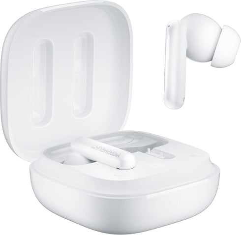 Nemesis ANC Wireless Noise Cancelling Headphones TW2750W, In-Ear Bluetooth Earphones, Pure White