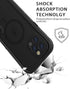 Diverbox Waterproof Case for iPhone 12 Pro Max, Durable Shockproof Cover with Kickstand & Screen Protector (Black)