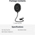 MS044 NEEWER Metal Pop Filter for Microphone, Six Layer Professional Foam Mic Isolation Shield Windscreen Cover