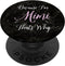 Mimi Name Initial Women Girl Cute Pink Black PopSockets Standard PopGrip