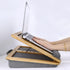 SUMISKY Adjustable Lap Desk, Portable Laptop Stand with Cushion and Phone Holder for Up to 15.6 Inch Laptops