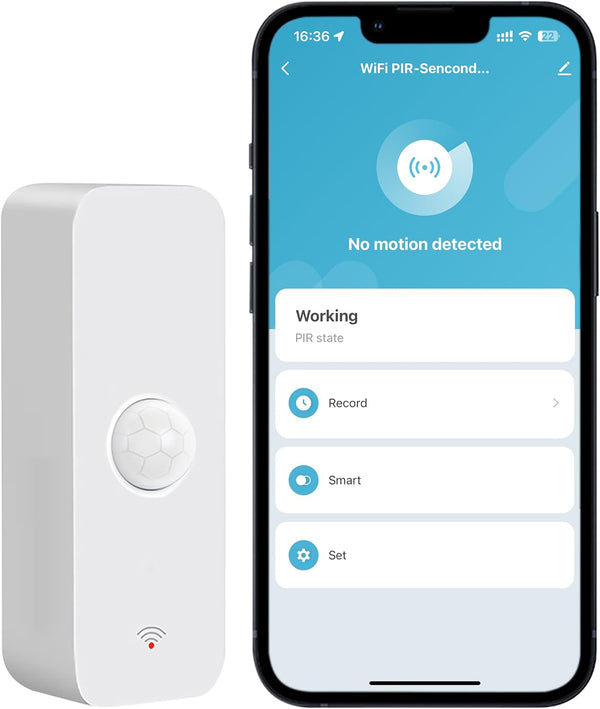 WiFi Motion Sensor, Smart Motion Detector with App Alerts, Wireless Contact Sensor for Smart Home Automation