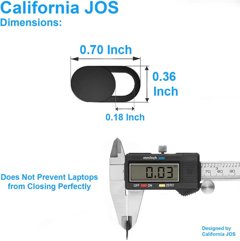 (8 Pack) 0.03 inch California JOS Webcam Cover Ultra Thin Laptop Camera Cover Slide for iPhone iPad MacBook Pro