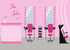 BELECO 5x4ft Fabric Hair Salon Interior Backdrop Pink Barber Shop Haircut Chair Mirror Background Hairstylist Theme