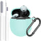 Google Pixel Buds Pro Case Cover 2022 with Cleaner Kit, Soft Silicone Shockproof Protective Skin with Carabiner, Front