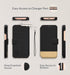 LUPA Legacy Wallet Case for iPhone 12 Pro Max - Faux Leather Flip Case with Card Holder for Men & Women (Golden Dusk)