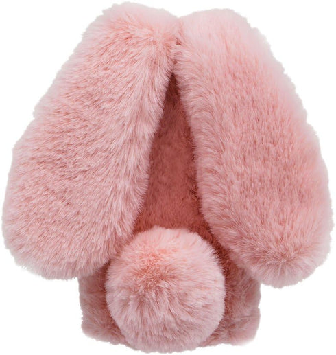 Rabbit Fur Ball Case for Samsung Galaxy Note 8 - Luxury Cute 3D Diamond Winter Warm Soft Furry Phone Cover