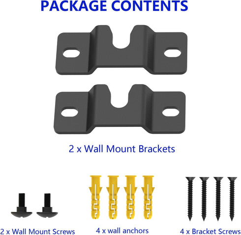 Satellite Speaker Mount, Compatible with Vizio, Sony, Klipsch, Panasonic, Samsung, Fits Up to 9lbs