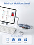 USB C Hub Multiport Adapter - Dockteck 6 in 1 USB C Dock with 100W PD, 4K 60Hz HDMI, USB 3.0, SD/TF Card Reader