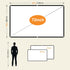 Foldable Projector Screen, XINLEMY 72" 4K 16:9 HD Portable Anti-Crease Double-Sided Cinema Screen