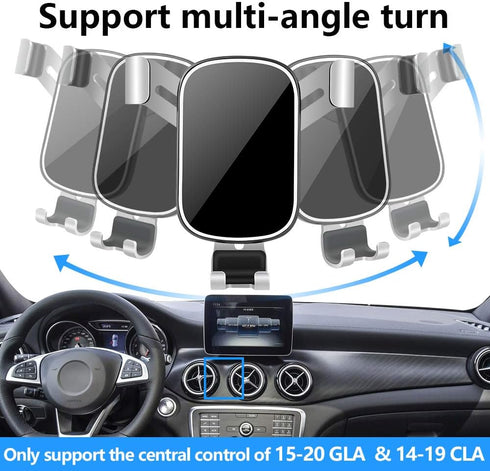 Car Phone Holder for Mercedes Benz GLA-Class 2015-2020, GLA250 GLA45 & CLA-Class 2014-2019, CLA250 CLA45 Auto Interior