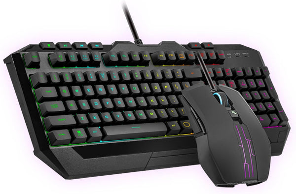 Cooler Master Devastator 3 RGB Gaming Keyboard | Mouse Combo, 6-Zone RGB Keyboard, 26-Key