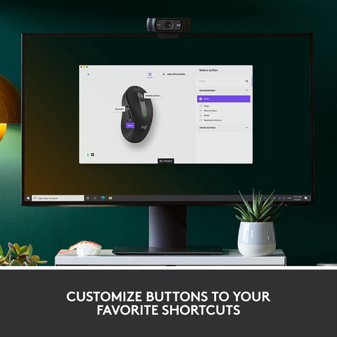 Logitech Signature M650 Wireless Mouse for Small to Medium Hands, 2-Year Battery, Silent Clicks, Customizable Side