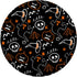 Ghost Skeleton Pumpkin Witch Hat - Cute Halloween Pattern PopSockets Adhesive PopGrip