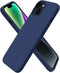 ORNARTO iPhone 14 Case 6.1, Slim Liquid Silicone 3 Layers Full Phone Covered Soft Gel Rubber Protective Cover 6.1 Inch