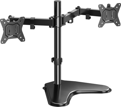 HUANUO 32 inches Dual Monitor Stand up to 17.6lbs per Arm, High-Grade Aluminum