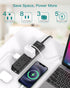 Flat Wall Plug Extension Cord - Surge Protector Power Strip with 12 Outlets, 5ft Desk Charging Station for Home Office