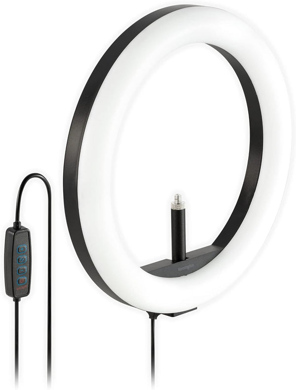 Kensington L1000 Bicolor Ring Light with Webcam Mount for Video Conferencing, Model K87653WW