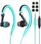 Sport Headphones Wired Running Earphones with Earhook (3.5mm, Blue)