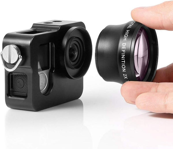 2X High Definition Super Telephoto Lens, 46 MM Telephoto Conversion Lens for Camera with 37mm Lens Thread