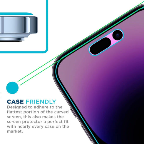 Tech Armor Privacy Ballistic Glass Screen Protector for iPhone 14 Pro Max - 5G 6.7 Inch Tempered Glass