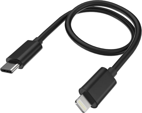 FiiO LT-LT3 USB Type C to Lightning Cable 0.7ft for iOS/Headphone Amp, Supports Lossless Audio