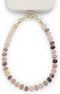 POSADINA Natural Stone Phone Charm, Beaded Healing Phone Wrist Strap, Handmade Cellphone