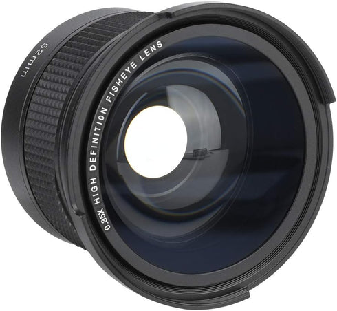 Fisheye Konverter, Minolta 52mm 0.35X Universal Wide Angle Fisheye Lens with Caps Pouch
