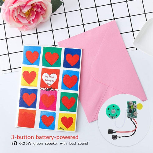 FOSA 4 Minutes DIY Greeting Card Chip Music Sound Voice Recording Module Device Chip Recordable Sound Chip