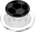 Gray Black Soccer Ball PopSockets PopGrip for MagSafe