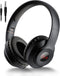 X5 Wireless FM Radio Headphones with Bluetooth, Portable Over Ear Headset, Built-in Microphone, Rechargeable, Stereo