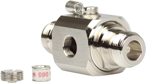 Lightning Arrestor N Female to Female 50 Ohm Lightning Surge Protector with 90 V Gas Tube DC-3GHz