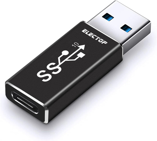 ELECTOP Double Sides 10Gbps USB 3.1 GEN 2 Male to Type-C Female Adapter, Support Charging & Data Transfer