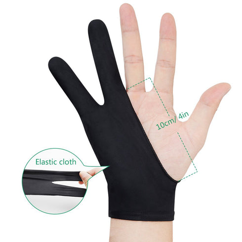 Parblo PR-01 Two-Finger Artist Glove for Graphics Drawing Tablet, One Size for Right and Left Hand