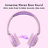 Kids Headphones V1 Wired Stereo Foldable On-Ear Headphones for School/Toddlers/Teens, Pink