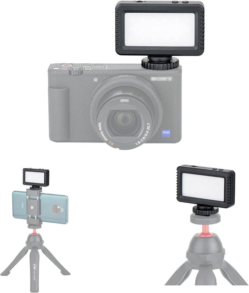 KIWIFOTOS Mini LED Video Light for Sony ZV-1F ZV1F ZV-1 II ZV1 ZV-E10