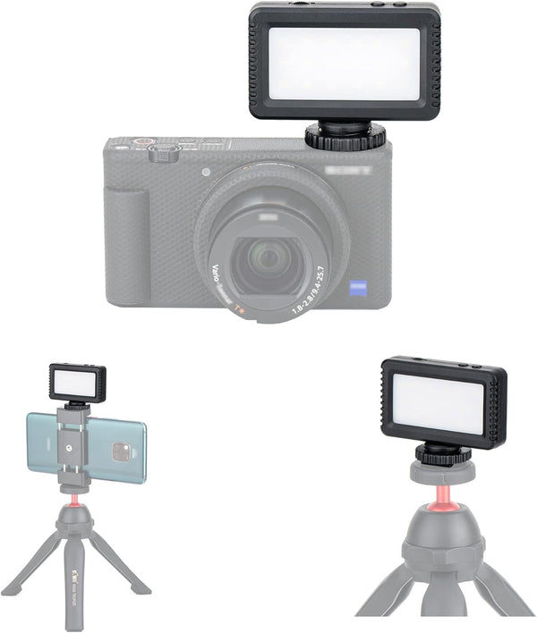 KIWIFOTOS Mini LED Video Light for Sony ZV-1F ZV1F ZV-1 II ZV1 ZV-E10