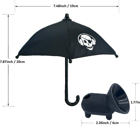 Phone Umbrella for Sun, Universal Adjustable Suction Cup Stand for iPhone, iPad, Camera