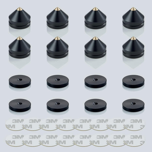 Speaker Spikes Floor Protectors 4pcs - Shockproof Isolation Stand Feet for HiFi Amplifier, Subwoofer, DAC Recorder
