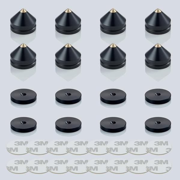 Speaker Spikes Floor Protectors 4pcs - Shockproof Isolation Stand Feet for HiFi Amplifier, Subwoofer, DAC Recorder
