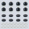 Speaker Spikes Floor Protectors 4pcs - Shockproof Isolation Stand Feet for HiFi Amplifier, Subwoofer, DAC Recorder