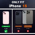 SHIELDON 15 2023, 15 6.1" Case for iPhone Genuine Leather Wallet Foldable Case with Kickstand RFID Blocking Card Holder
