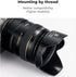K&F Concept 58mm Tulip Flower Lens Hood for Canon Rebel T8i T7 T7i T6i T6 T5i T5 T4i T3i DSLR Cameras