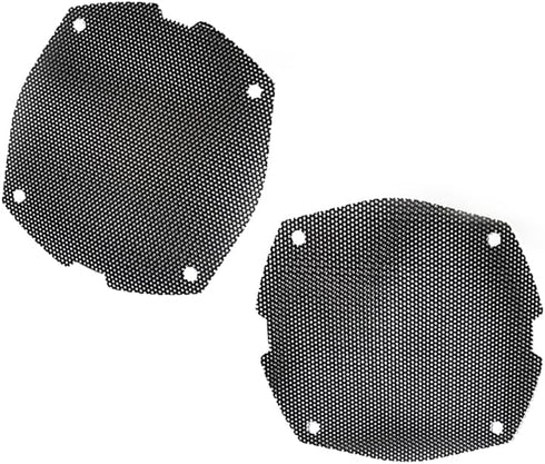 Replacement Front Mesh Speaker Grill Cover Panels for 1996-2013 Harley Davidson Touring, Electra Glide, Street Glide -
