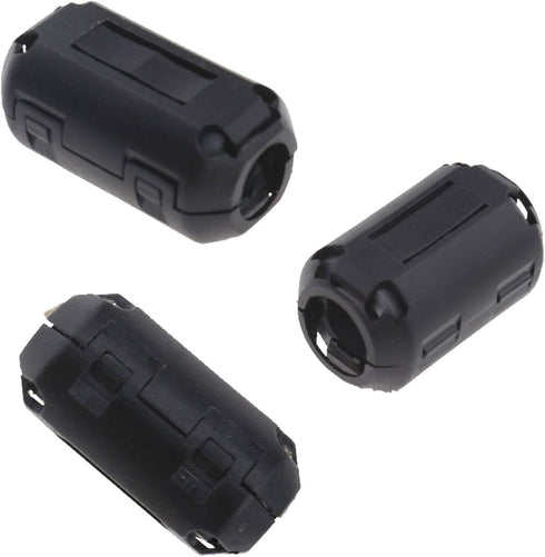 20pcs Clip-On Ferrite Ring Core Noise Suppressor, EMI RFI Clip Cable